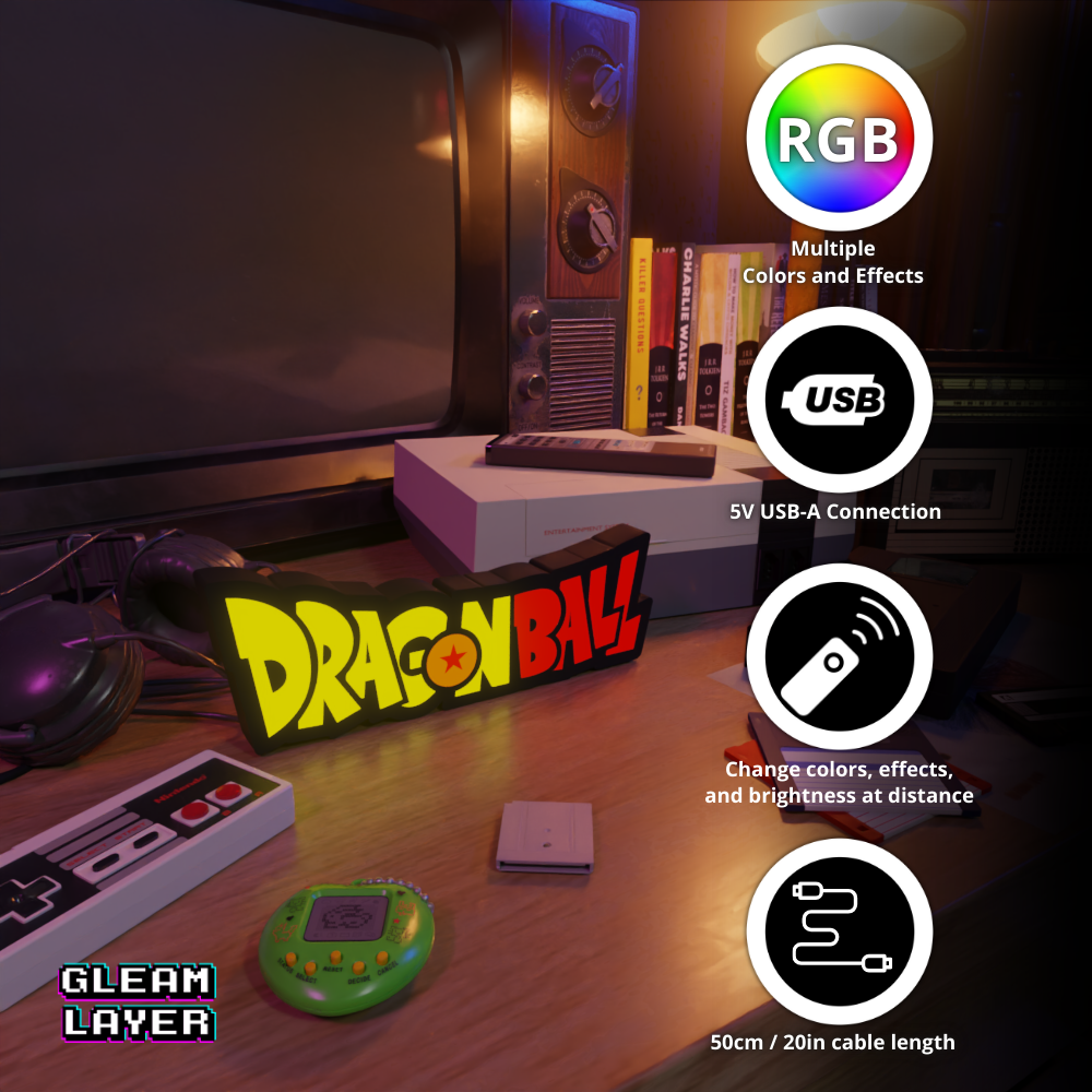Dragon Ball Power Aura RGB Atmosphere Display for Entertainment Rooms