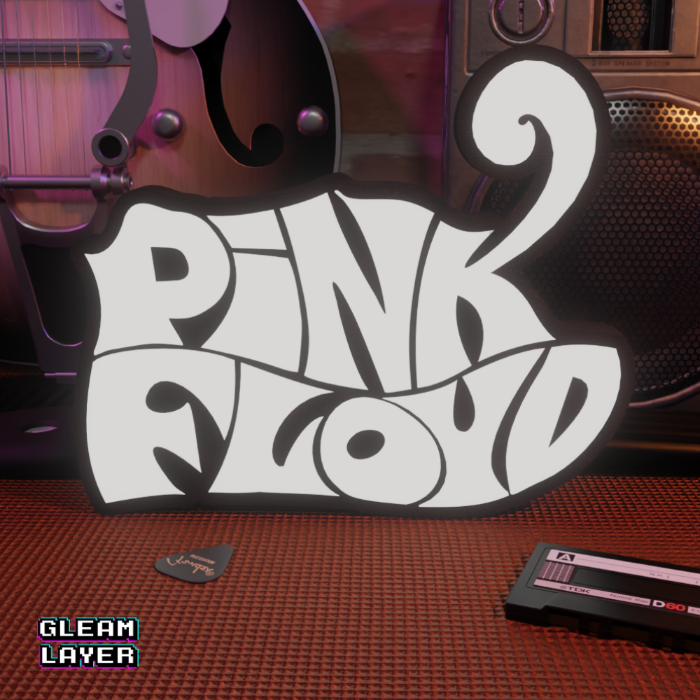 Psychedelic Rock RGB Glow Sign for Vintage Music Rooms