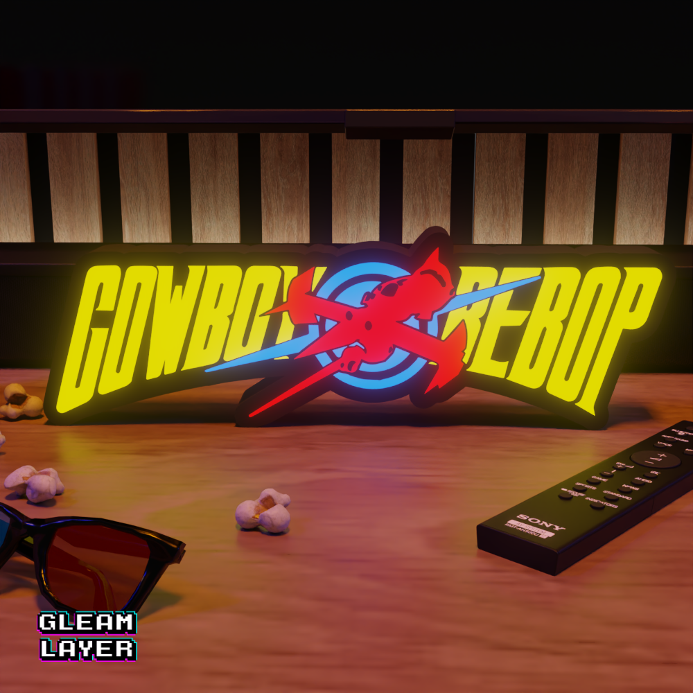 Cowboy Bebop Space Jazz RGB Glow Decor for Anime Fan Rooms