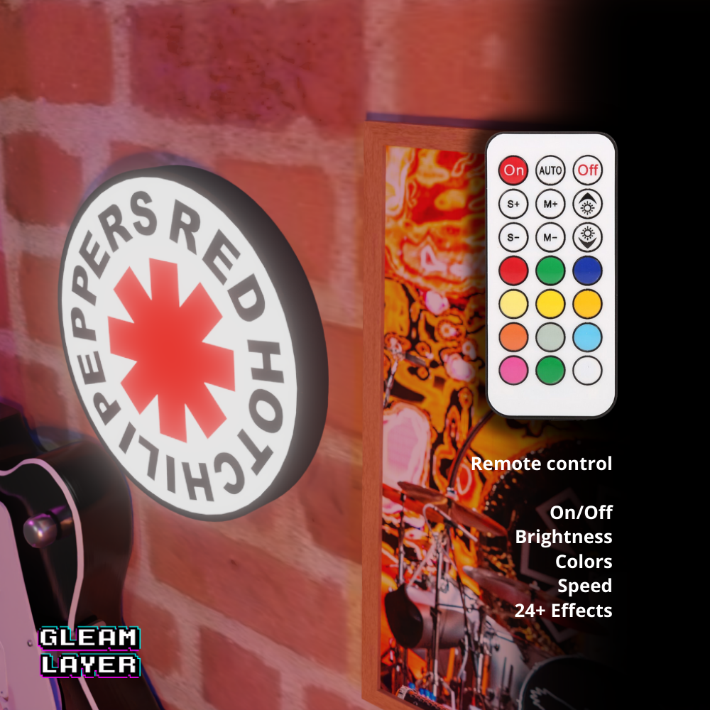 High Energy Band LED Wall Sign for Music Lovers & Gamer Setups