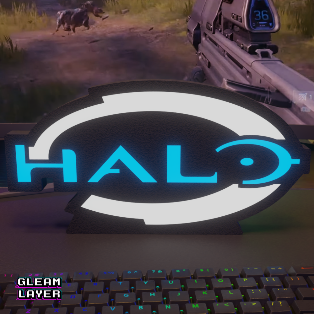 Halo Sci-Fi Gaming RGB Glow Decor for Xbox Gamer Rooms