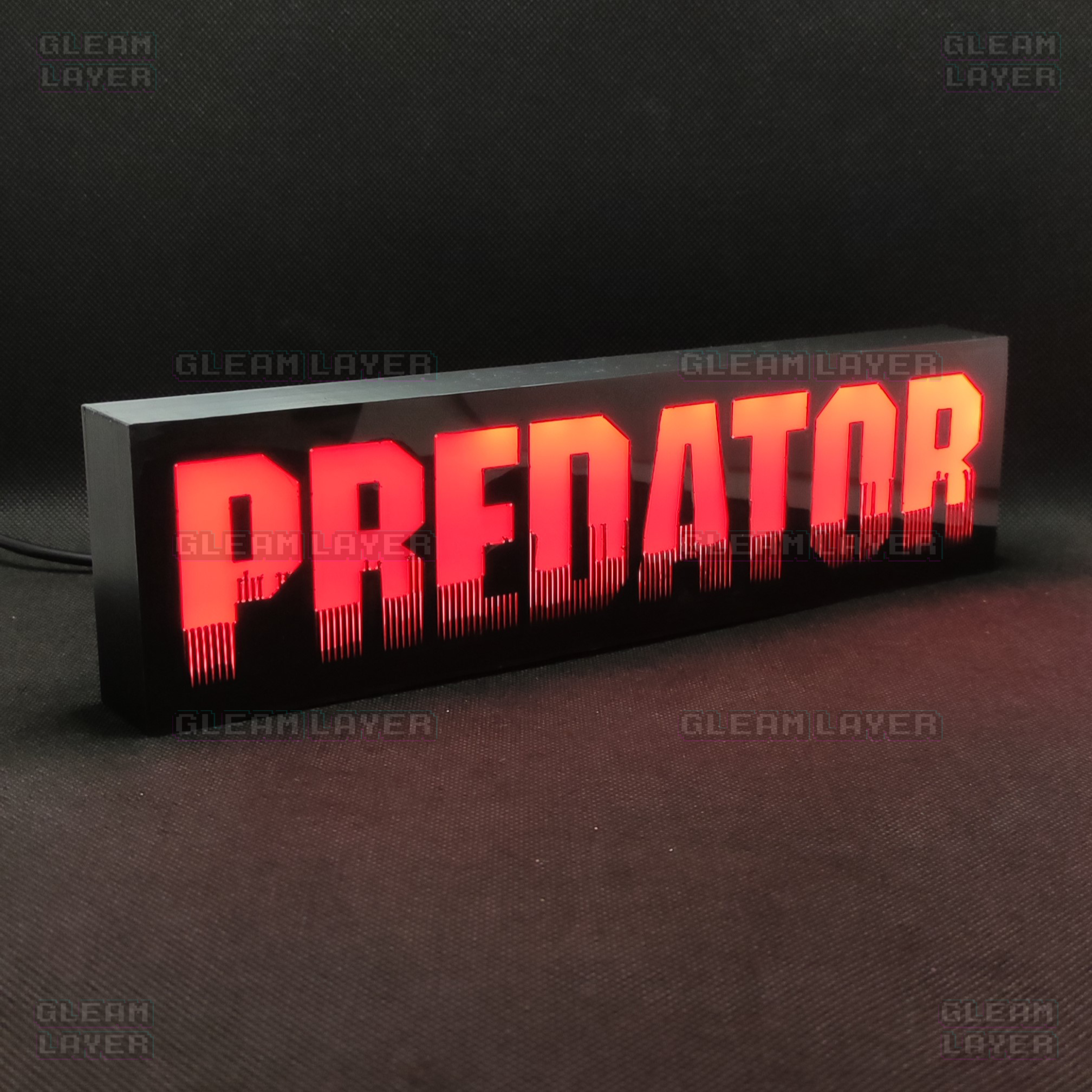 Predator Movie Jungle Hunter RGB Glow Decor for Sci-Fi Action Rooms