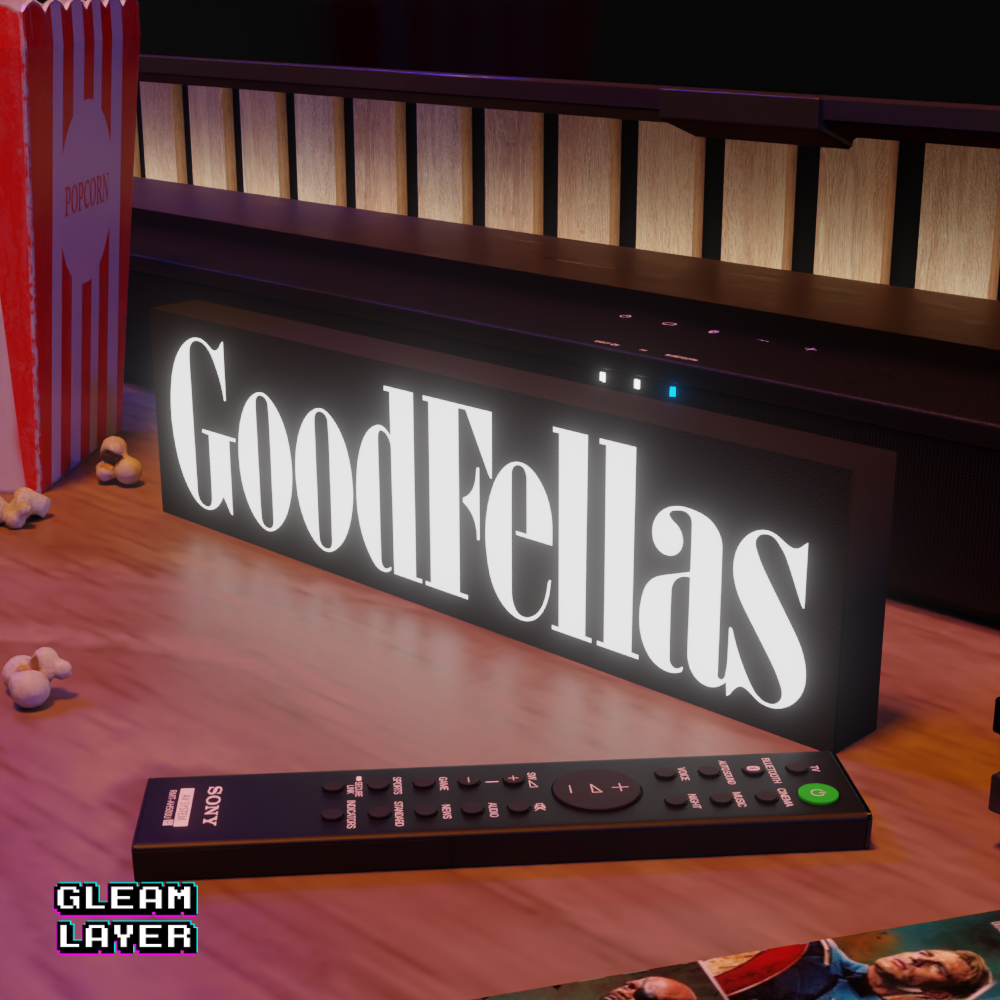 Goodfellas Gangster Neon Style Wall Accent for Gamer Setups