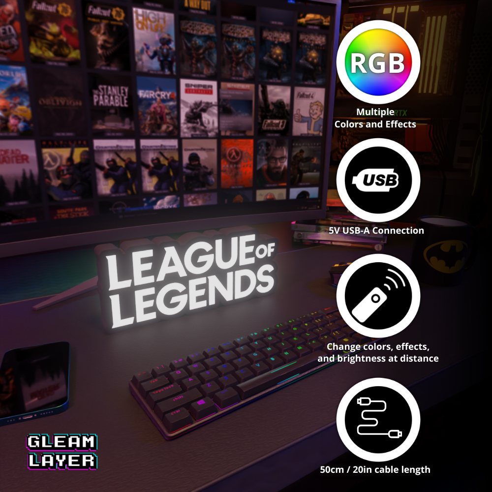 League of Legends Summoner’s Rift RGB Atmosphere Display for Entertainment Rooms