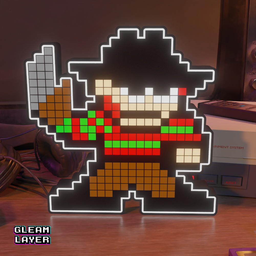 Game Over Retro RGB Glow Decor for Classic Gaming Rooms