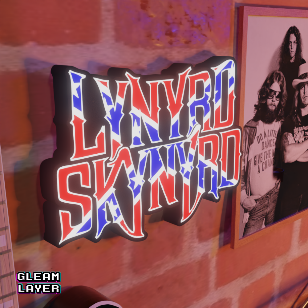 Lynyrd Skynyrd Inspired LED Lightbox for Vinyl Collectors
