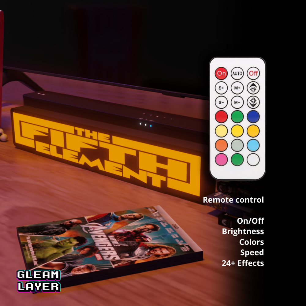 Fifth Element Iconic Sci-Fi Film LED Decor for Chill Spaces