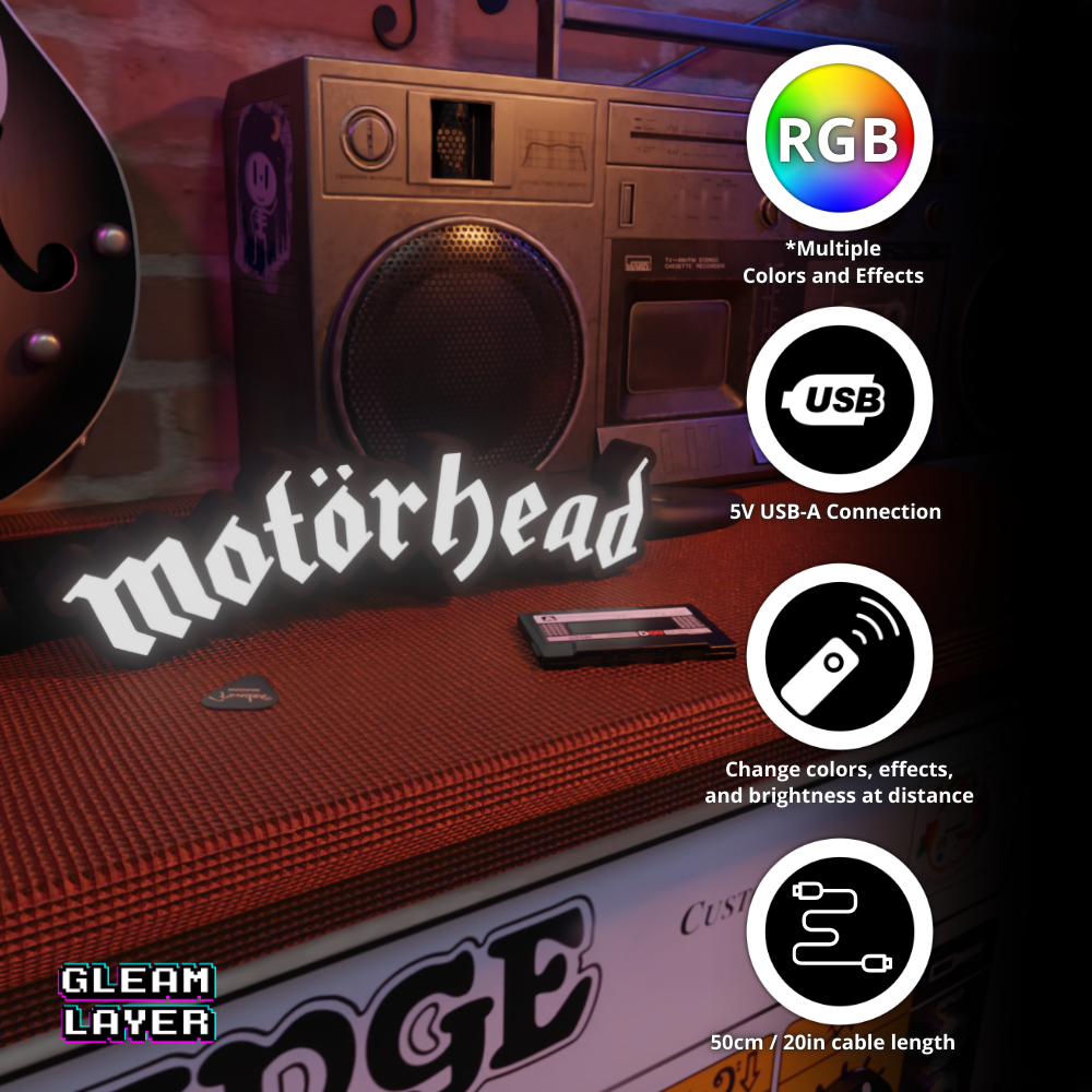 Classic Rock Aggressive RGB Display for Entertainment Rooms