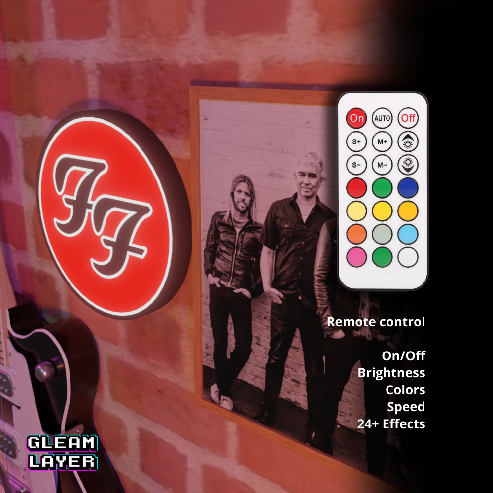 Foo Fighters High Energy Rock LED Accent for Music & Chill Setups