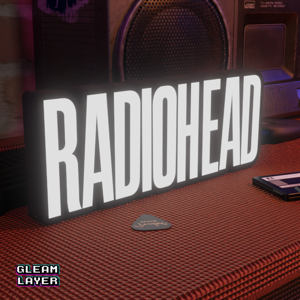 Alternative Rock LED Lightbox Wall Sign for Indie Music Fans