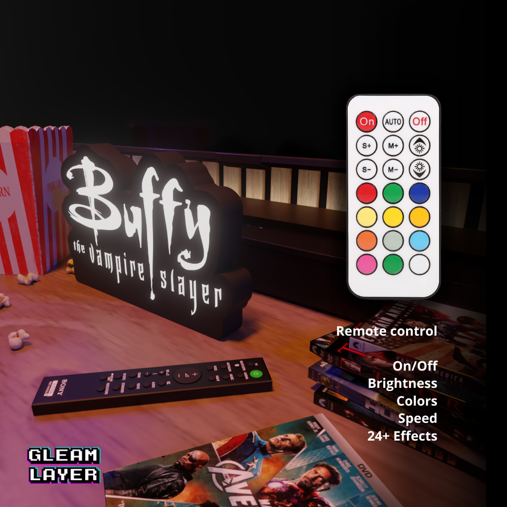 Buffy the Vampire Slayer Iconic 90s TV Series LED Decor for Dark Chill Spaces