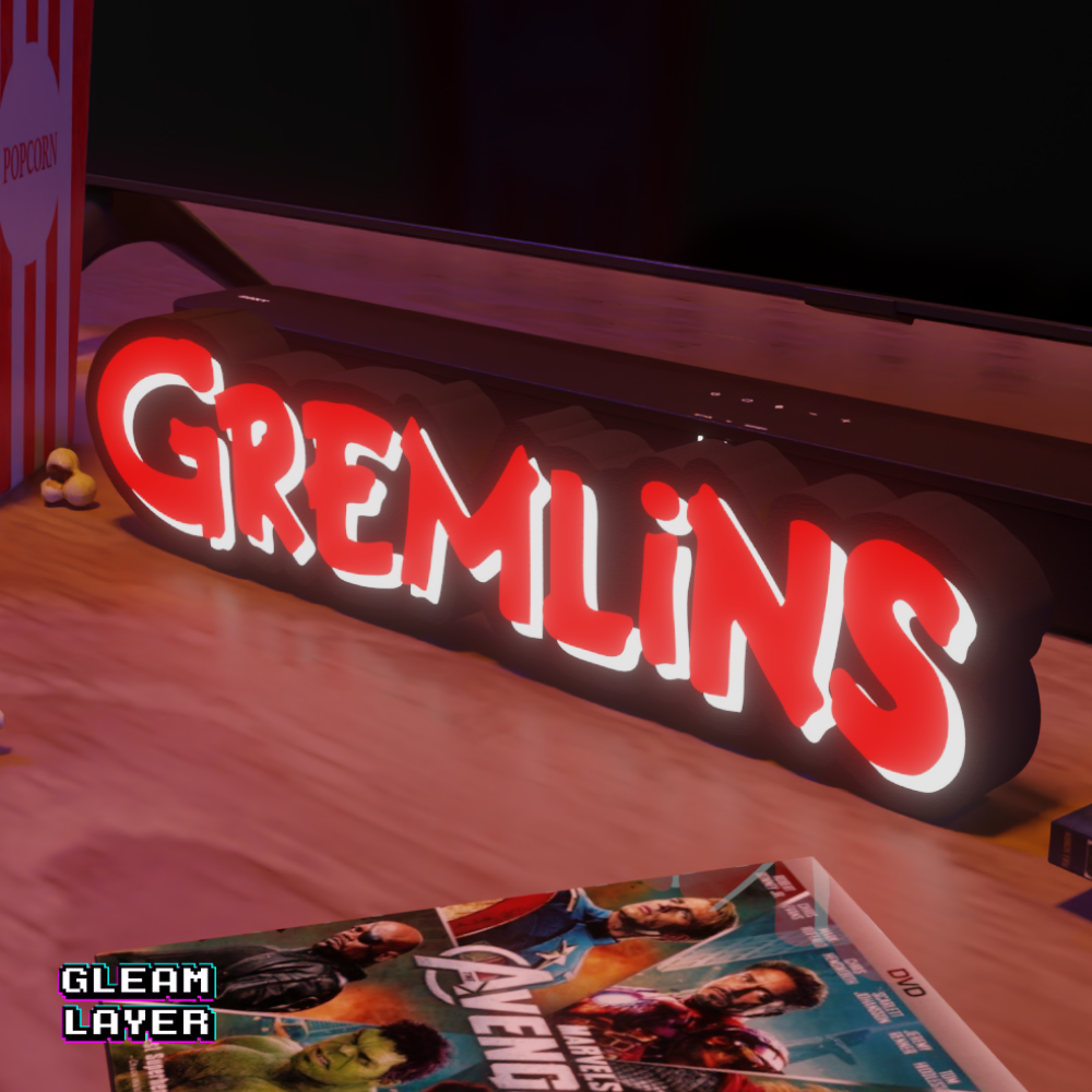 Gremlins Gizmo Neon Style Wall Accent for Gamer Setups