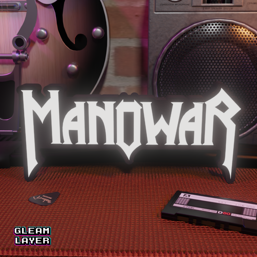 Manowar Wall Light for Heavy Metal Music Room Decor
