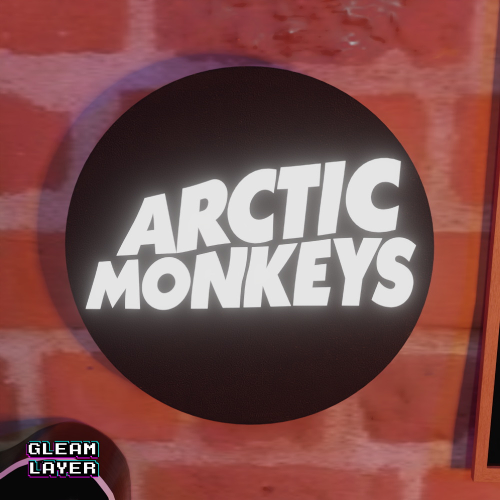 Arctic Monkeys Indie Rock RGB Glow Sign for Modern Music Rooms