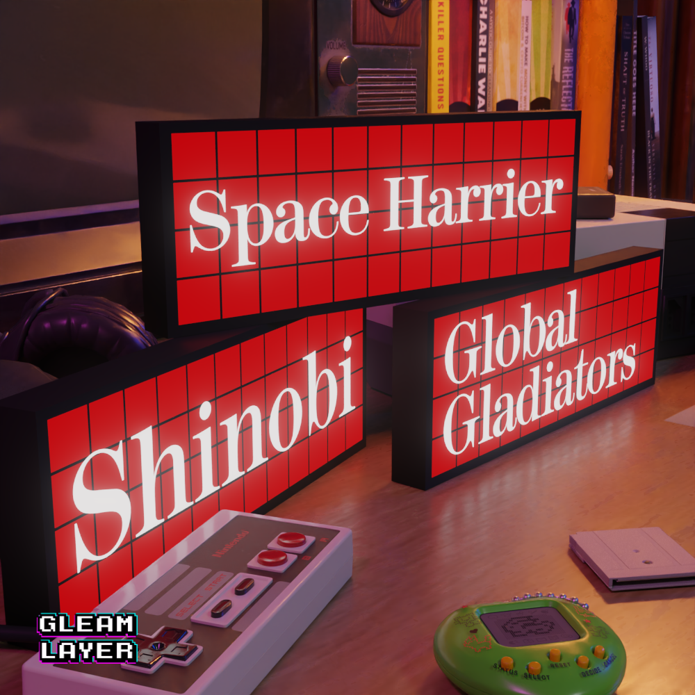 Master System LED Lightbox for Collector & SEGA Spaces