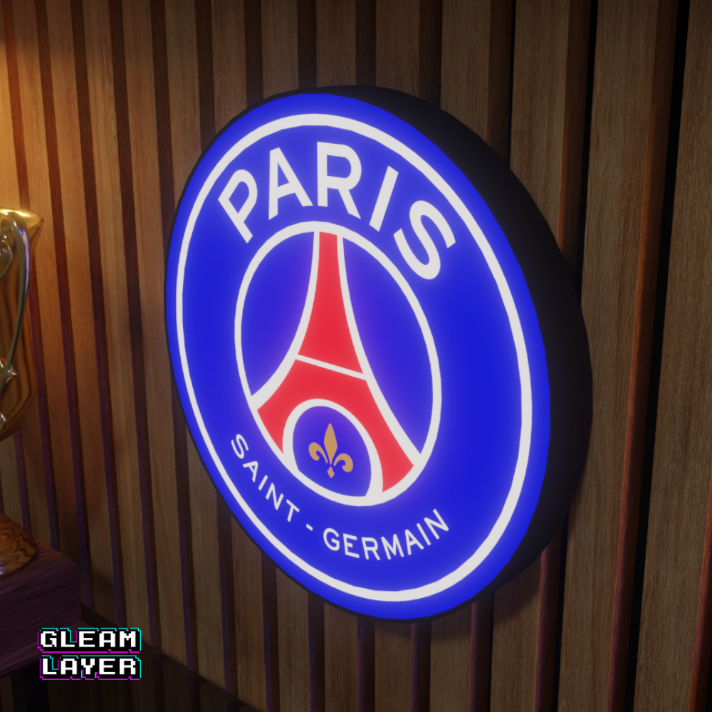 Paris Saint-Germain LED Logo Light RGB Room Decor
