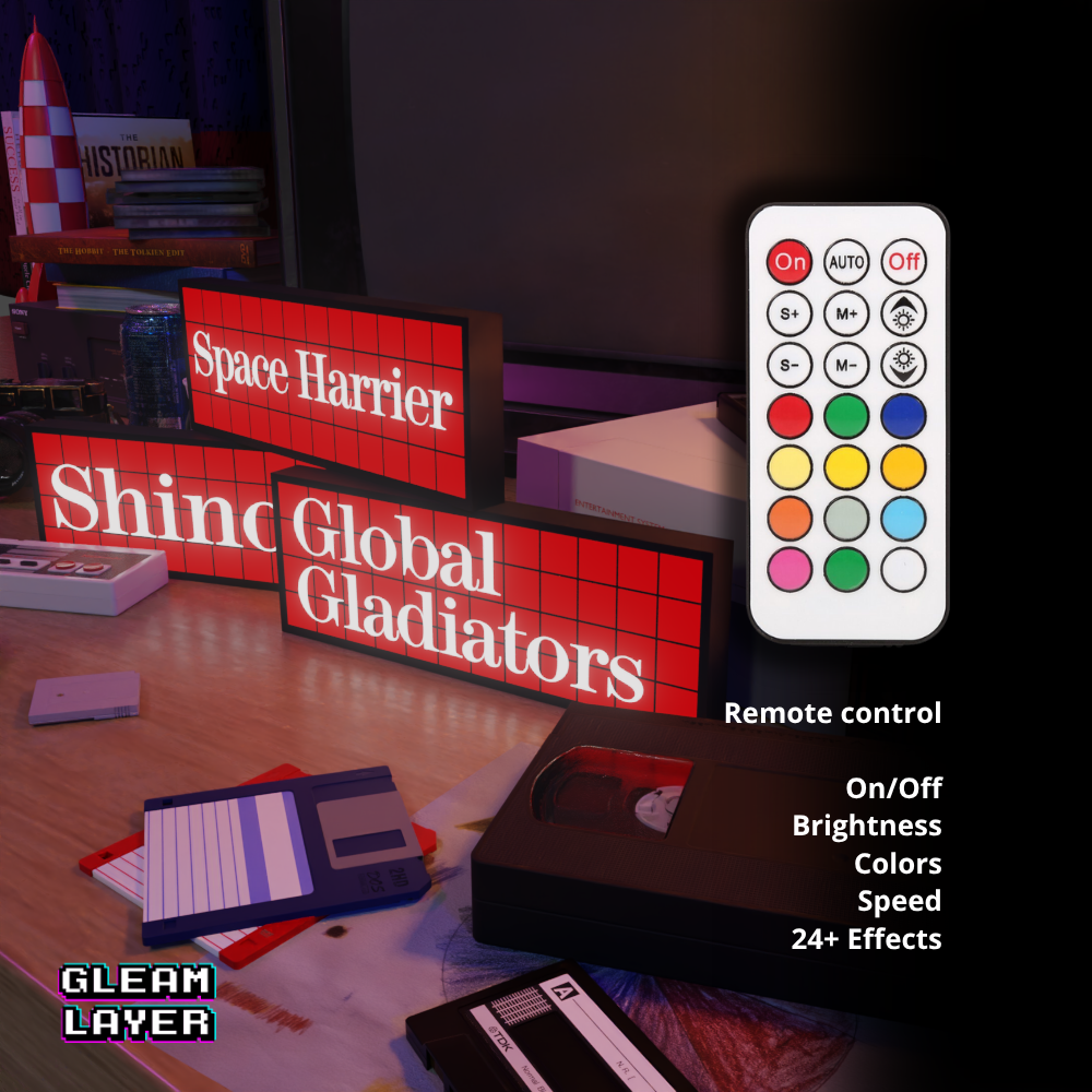 Sega Master System Iconic Cartridge LED Decor for Retro Gaming Spaces