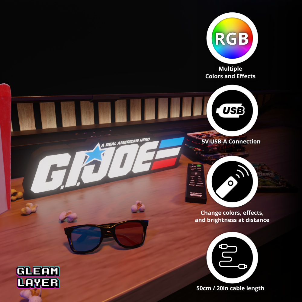G.I. JOE Tactical Mission RGB Atmosphere Display for Entertainment Rooms
