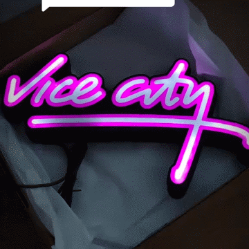 GTA Vice City Neon Logo Led Light Sign