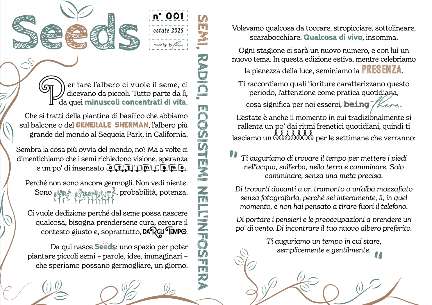 copertina di Seeds n.1 - estate 2025