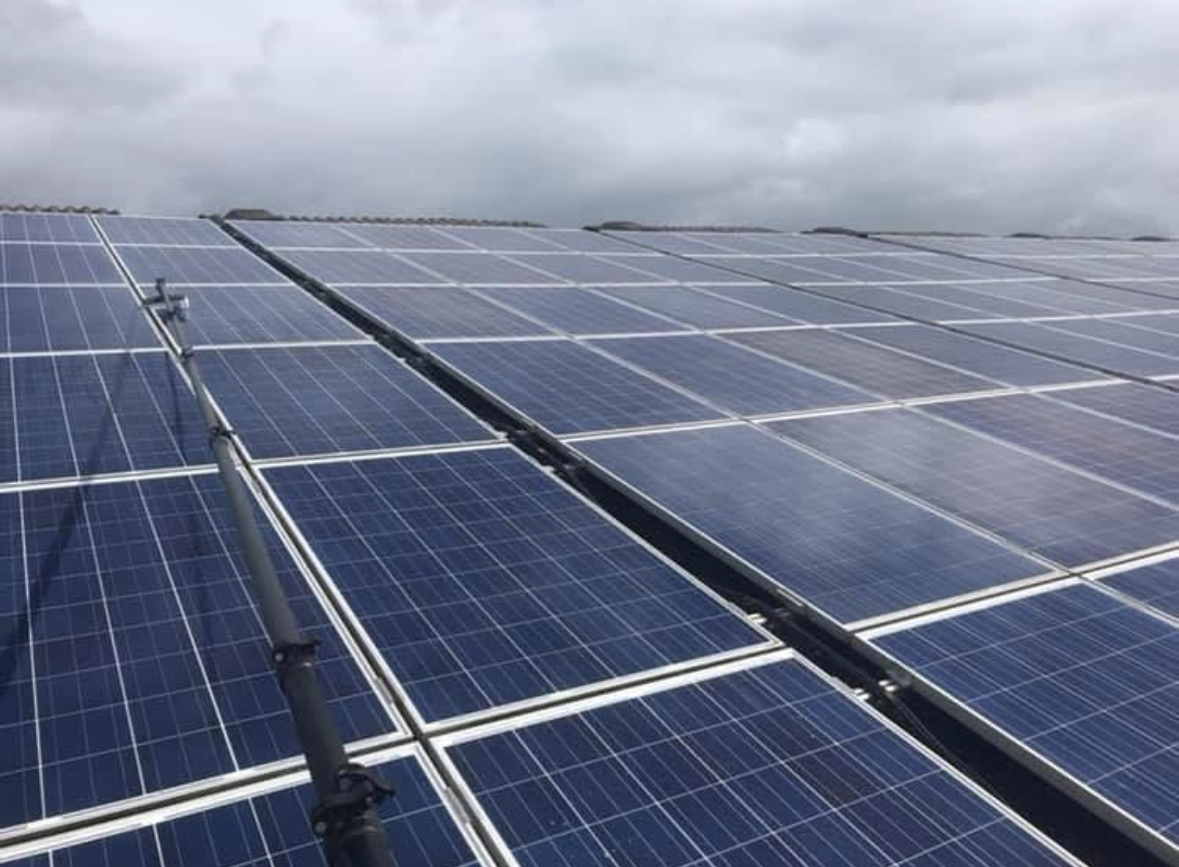 Clean solar panels in South Devon
