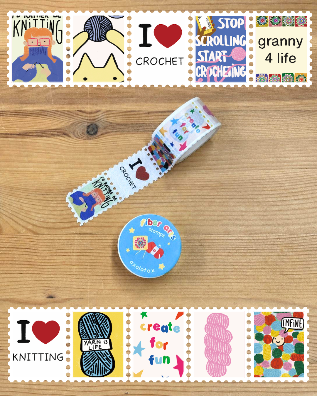 WASHI TAPE TIMBRES - FIBER ARTS