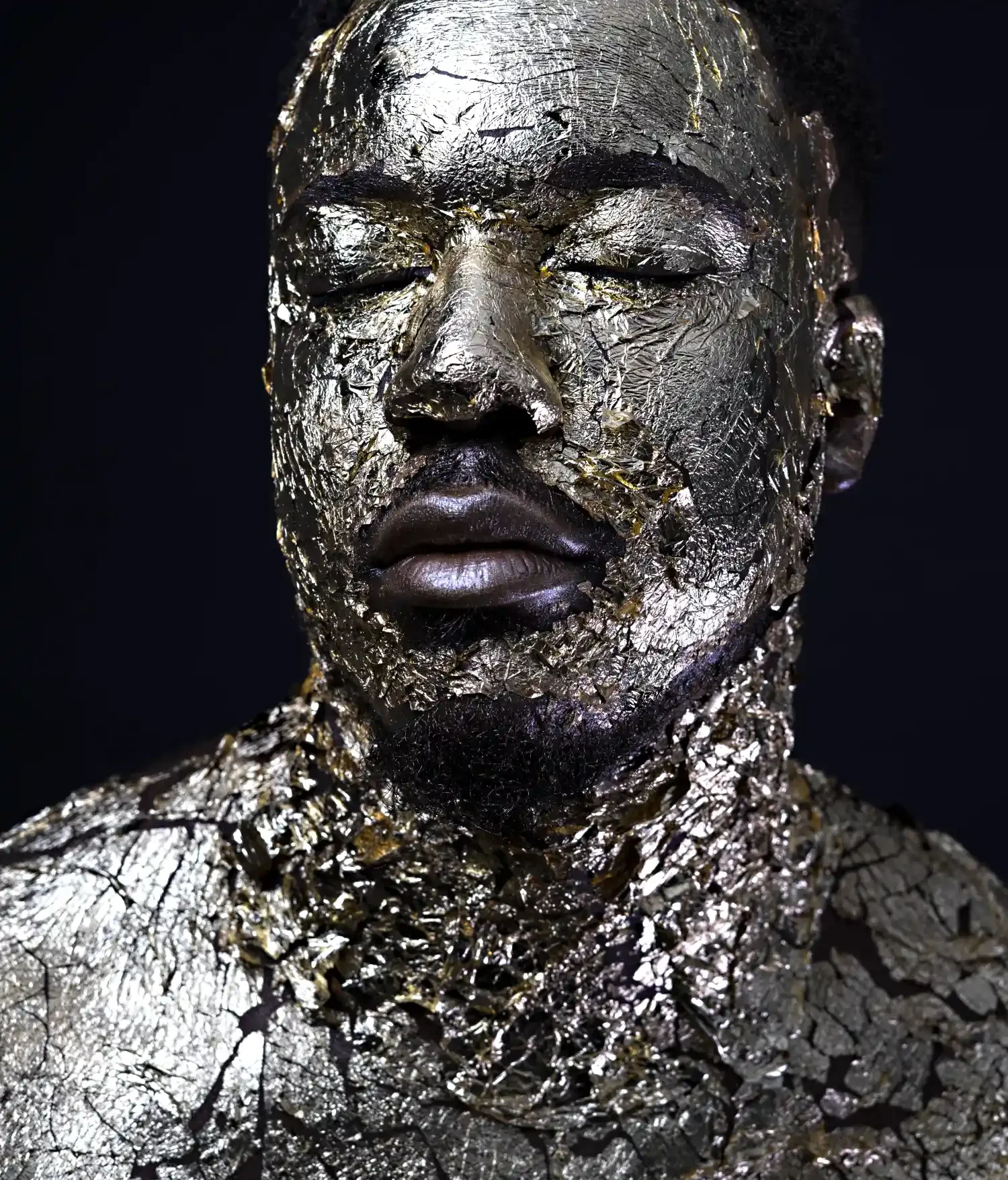 artistic portrait golden man.webp