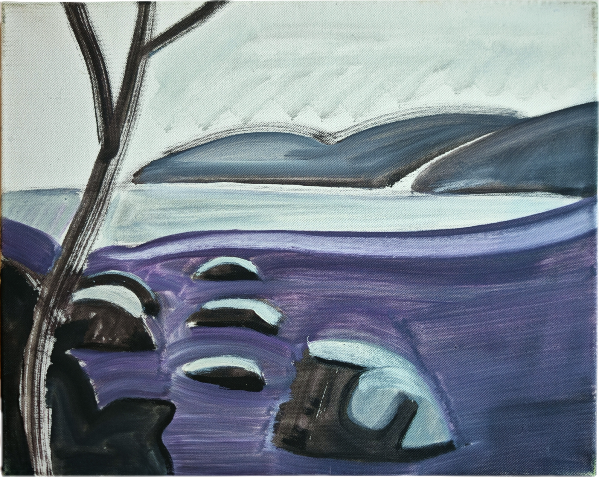 Bertram Schilling: "Fjord", 2005; 40 x 50 cm 