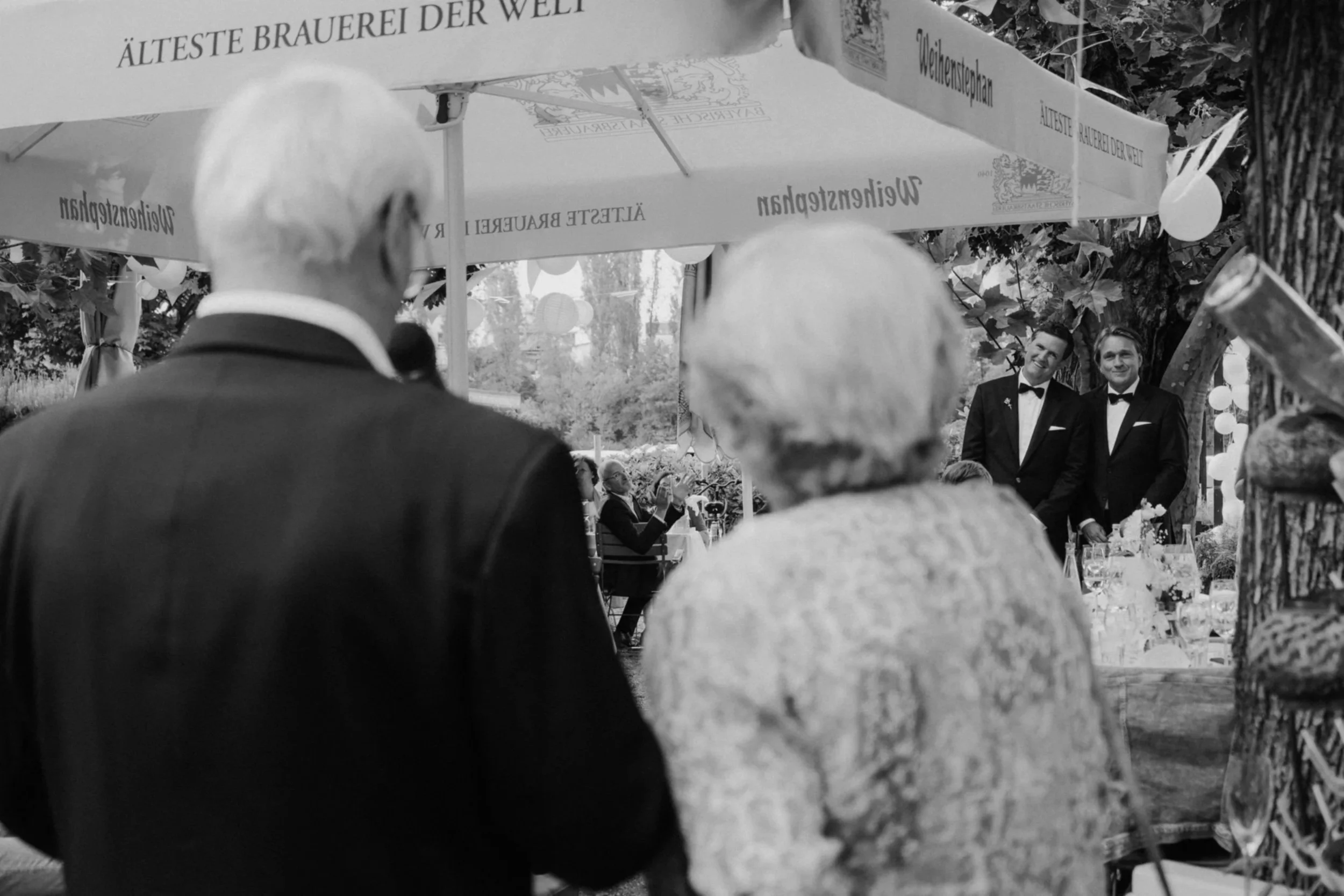 Emotional wedding moment of gay couple by cinematic photographer Di Salvo, Frankfurt, Germany.