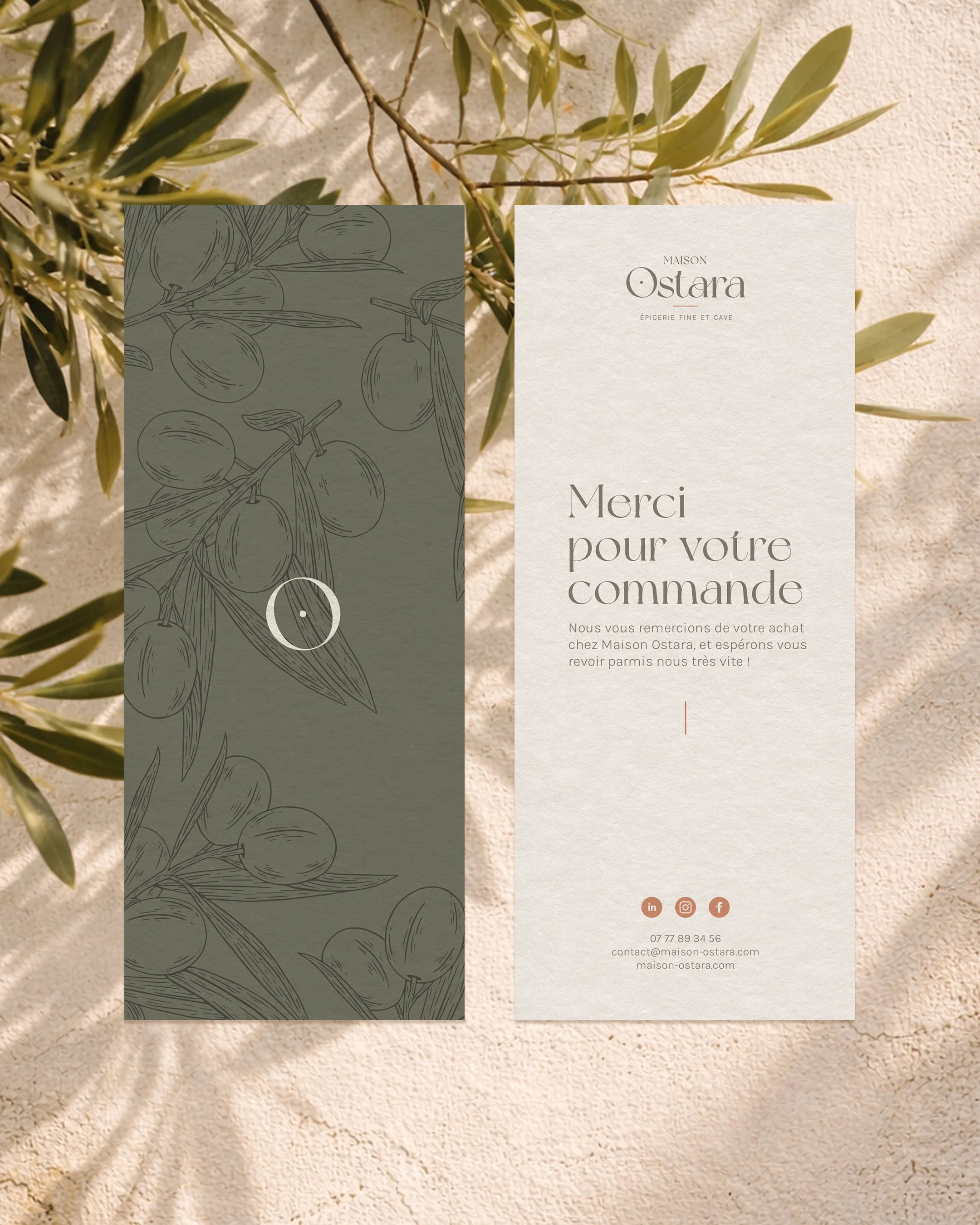 Branding print direction artistique de la maison ostara