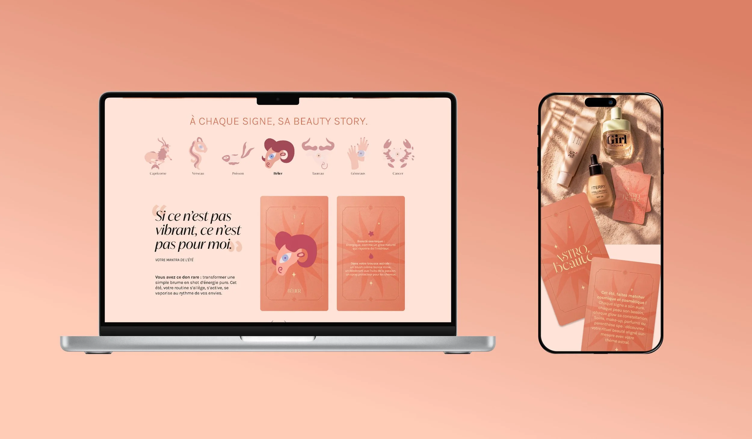 astro-beaute astrologie web design ux ui graphisme