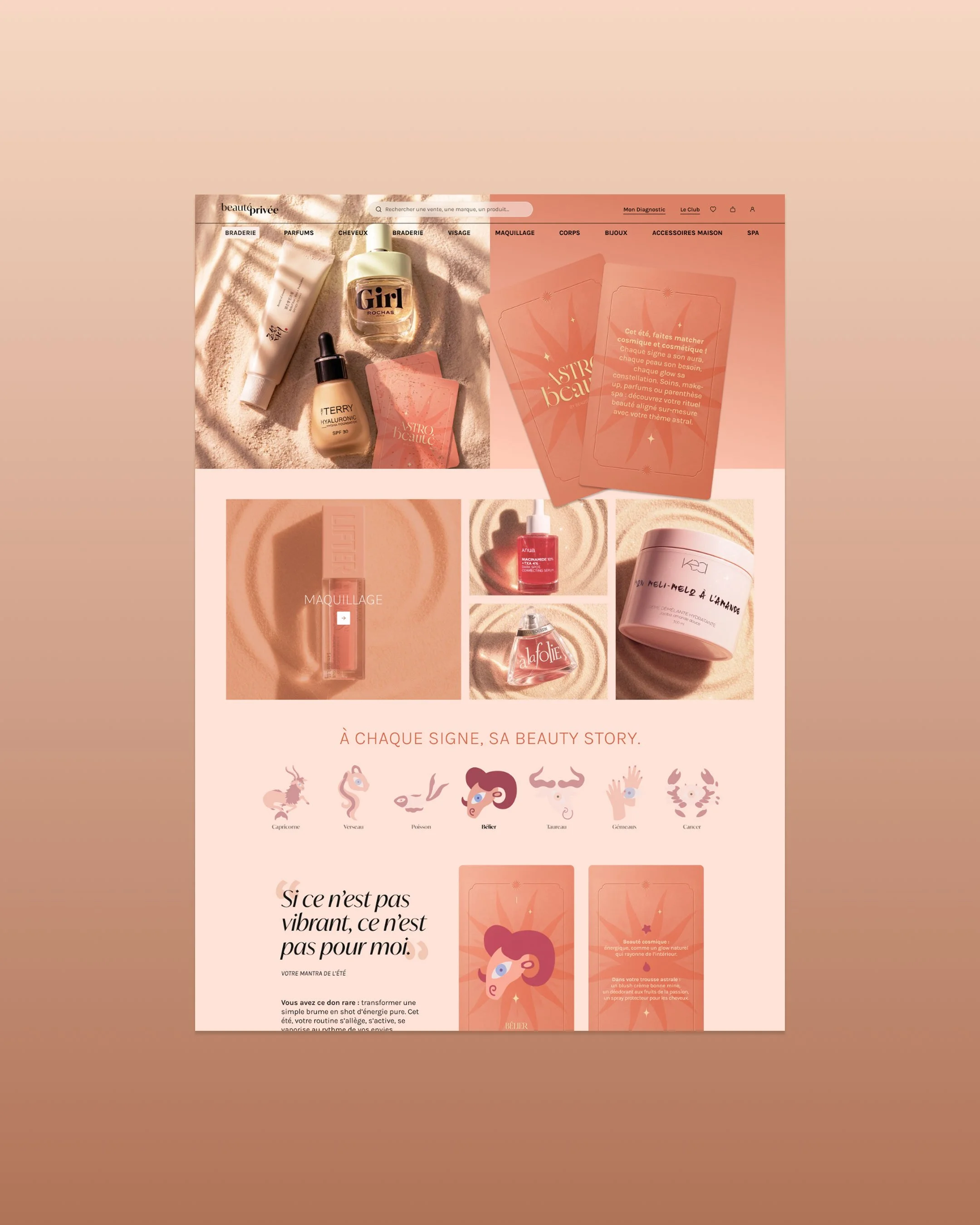 astro-beaute astrologie web design graphisme