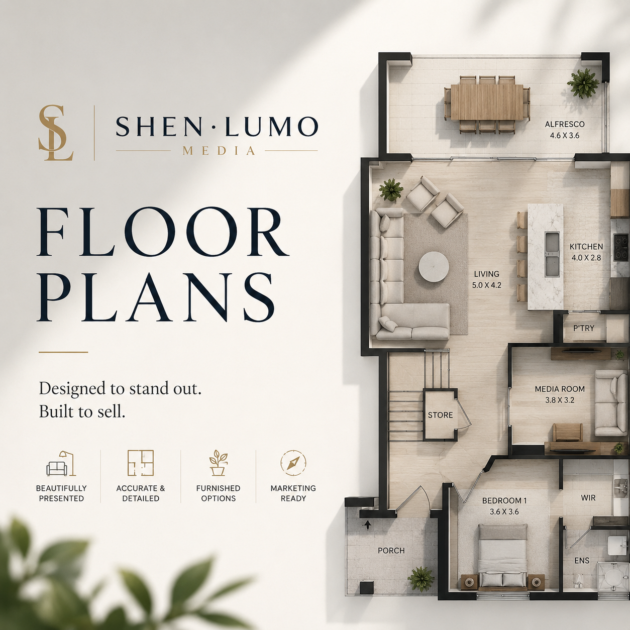 Floor Plans — Clear layouts designed for buyer understanding