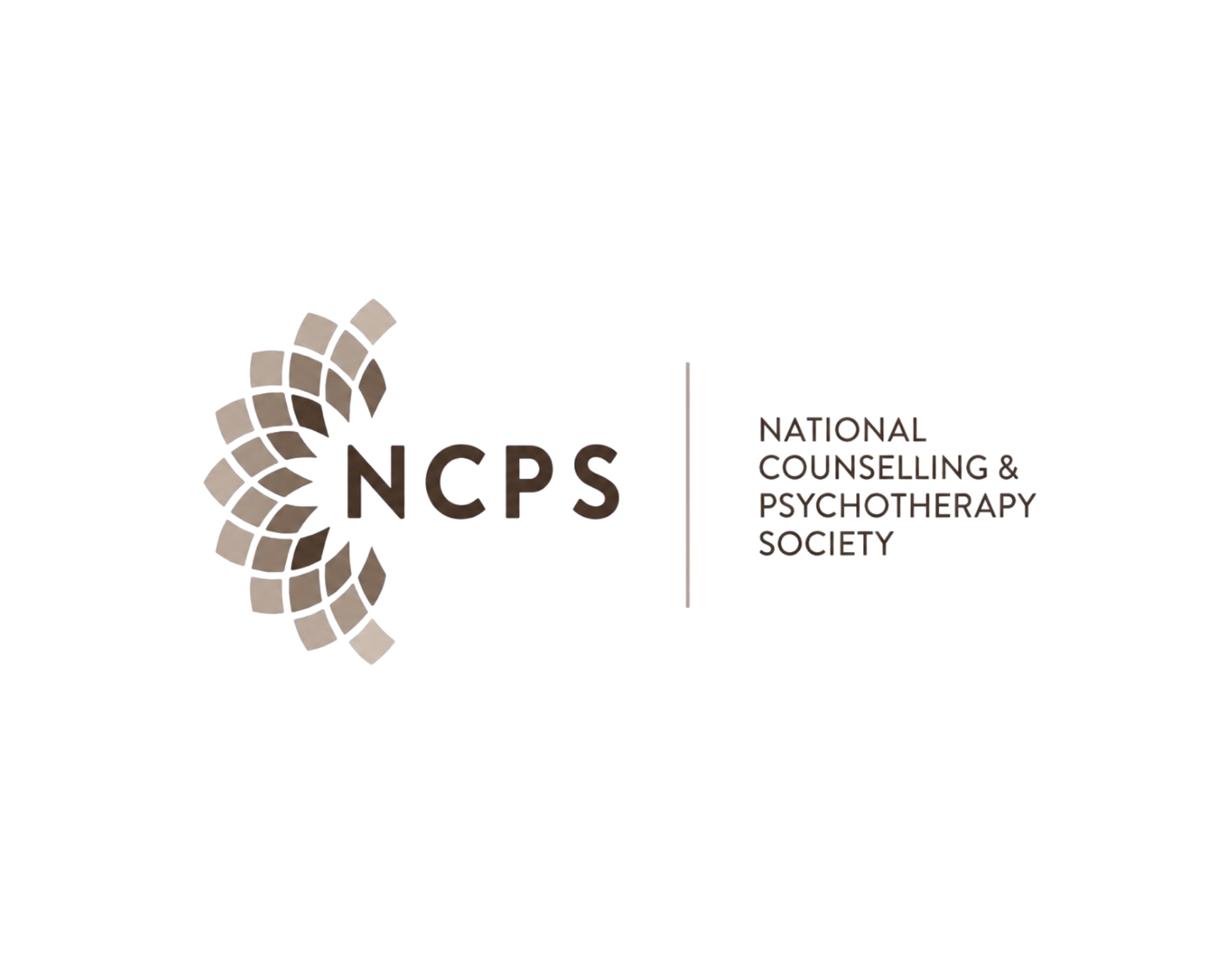 National Counselling and Psychotherapy Society accredited therapist registration logo.