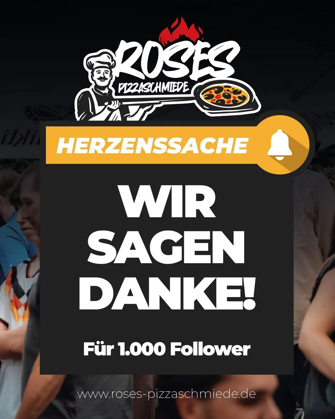 1.000 Menschen begleiten uns mittlerweile hier auf Instagram!

Jeder einzelne von euch macht f&uuml;r uns einen Unterschied. Ob ihr unsere Pizza feiert, unsere Beitr&auml;ge liked, uns weiterempfehlt oder einfach immer mal wieder vorbeischaut &ndash;