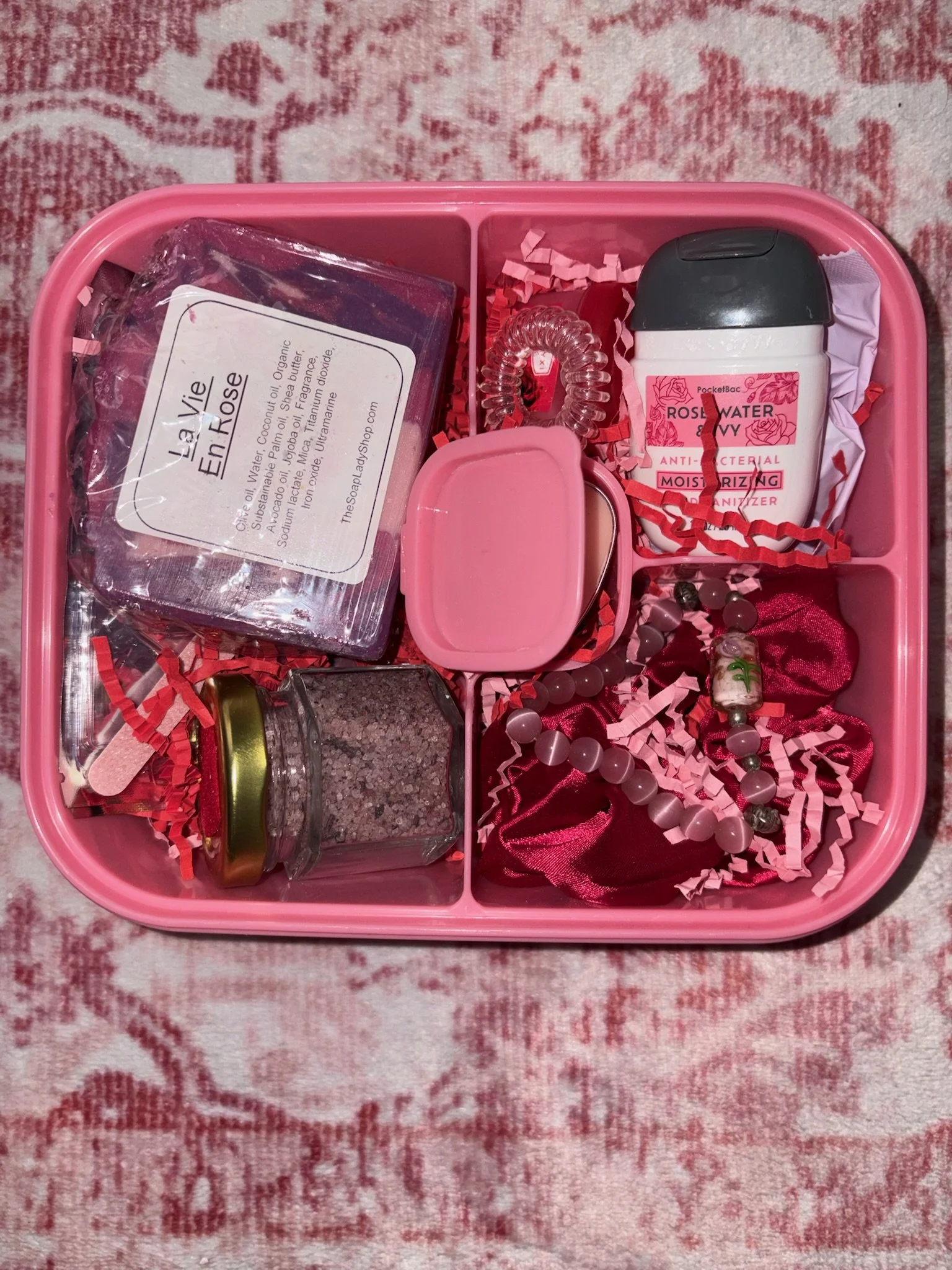 self care snackle box ✨🌹 ft. rosy cheeks