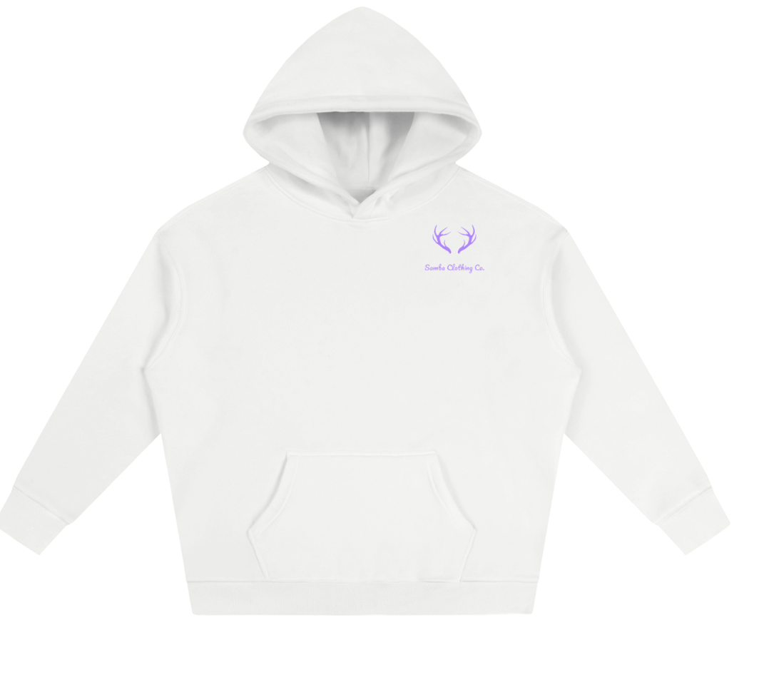 Female white hoodie
