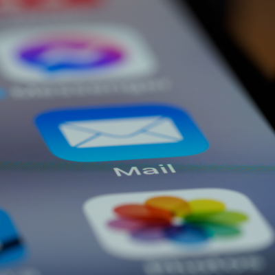 picture of a mail app on a phone symbolising email marketing