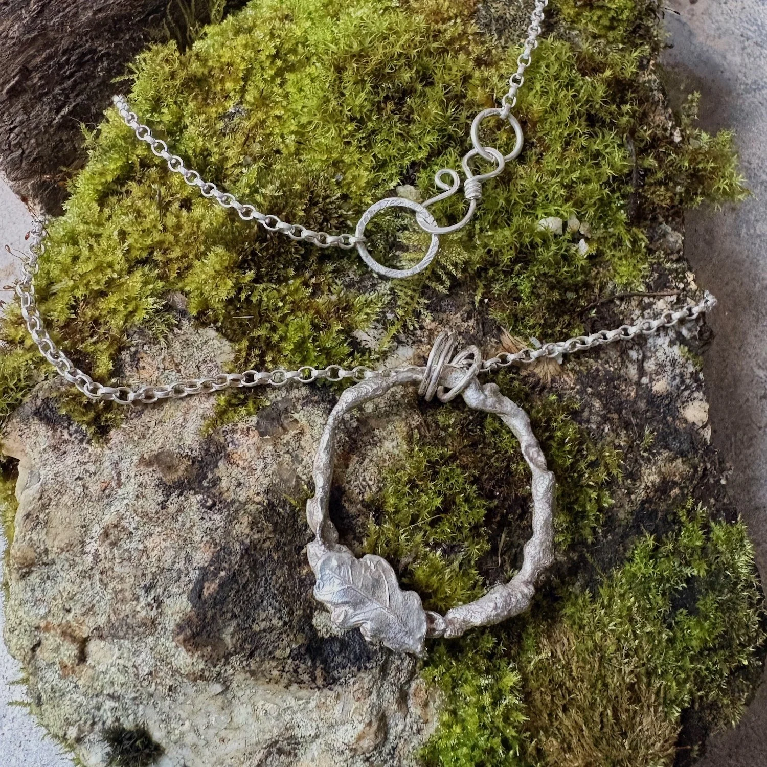 Brigit 1 oak leaf molten ring pendant.jpeg