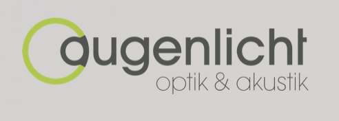 Logo mit Text 'Augenlicht optik & akustik' in Schwarz und Grün eines Projektpartners.