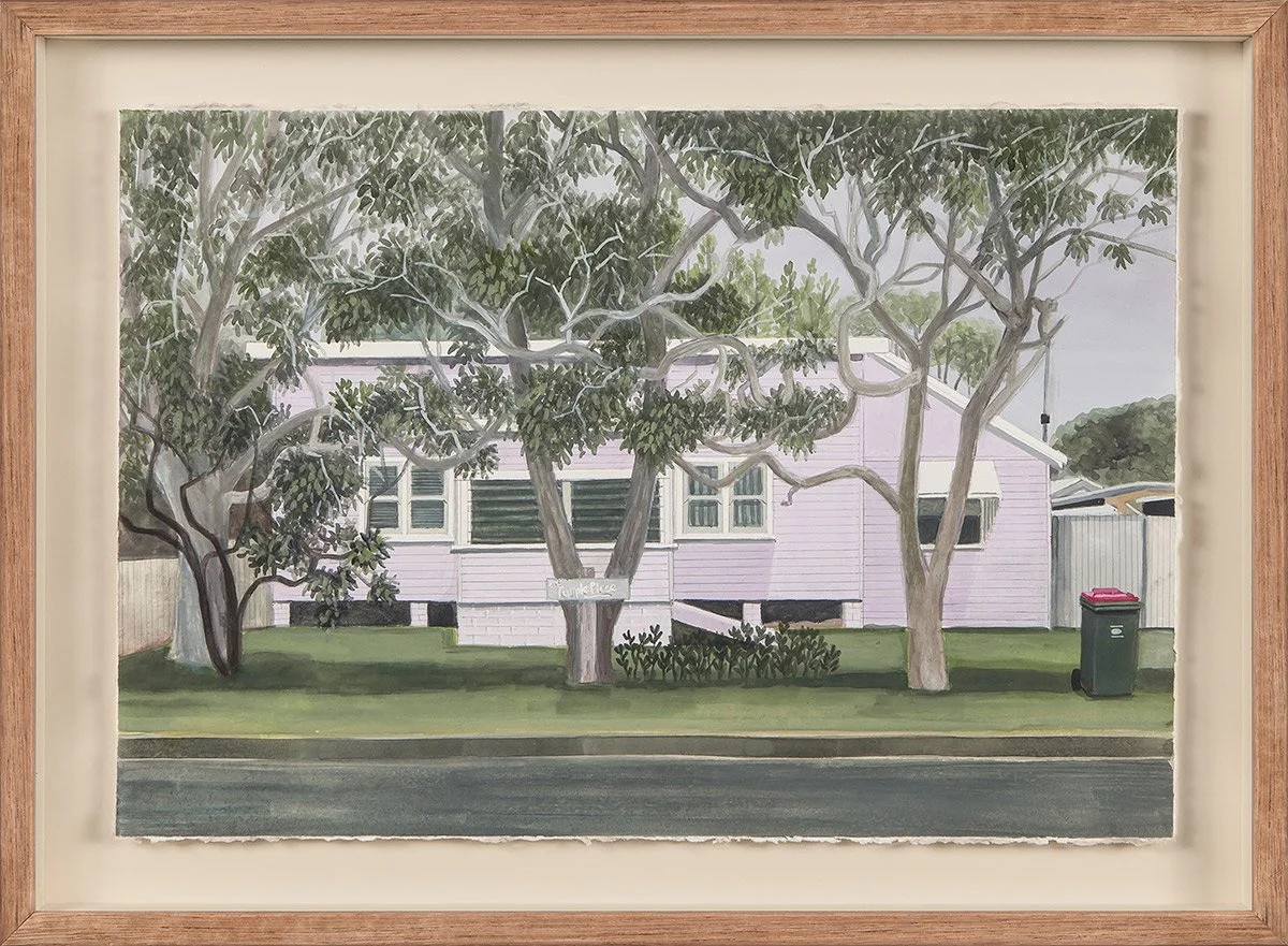 The Purple Place, 2020 | gouache on watercolour paper | 27.5 x 40 cm, 35 x 48 cm (framed)