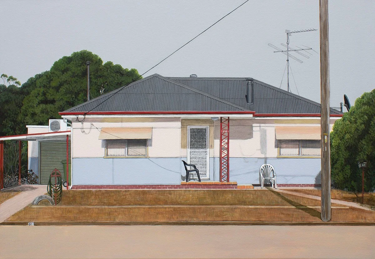 Alone Together, 2021 | acrylic on polycotton | 50 x 70 cm, 53 x 73 cm (framed)