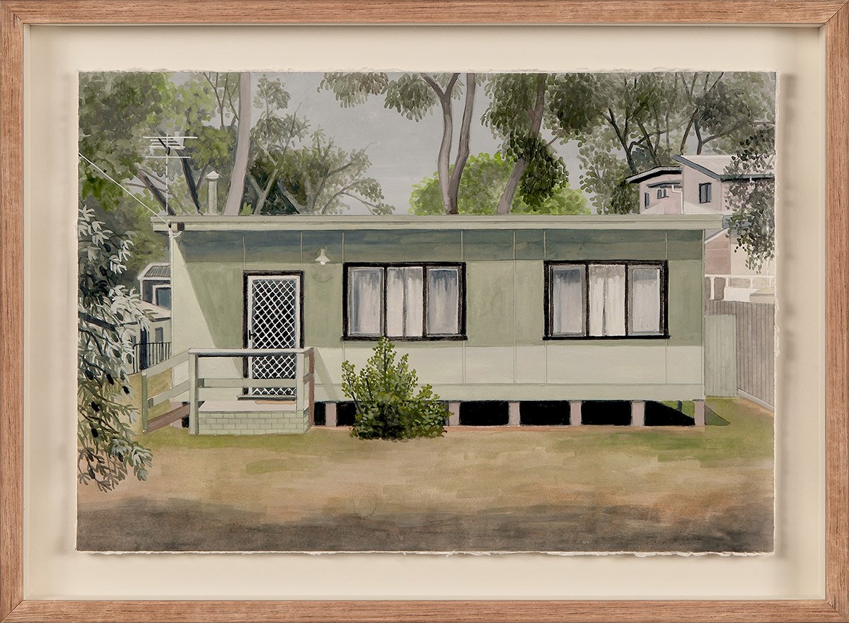 Shades of Green, 2020 | gouache on watercolour paper | 27.5 x 40 cm, 35 x 48 cm (framed)