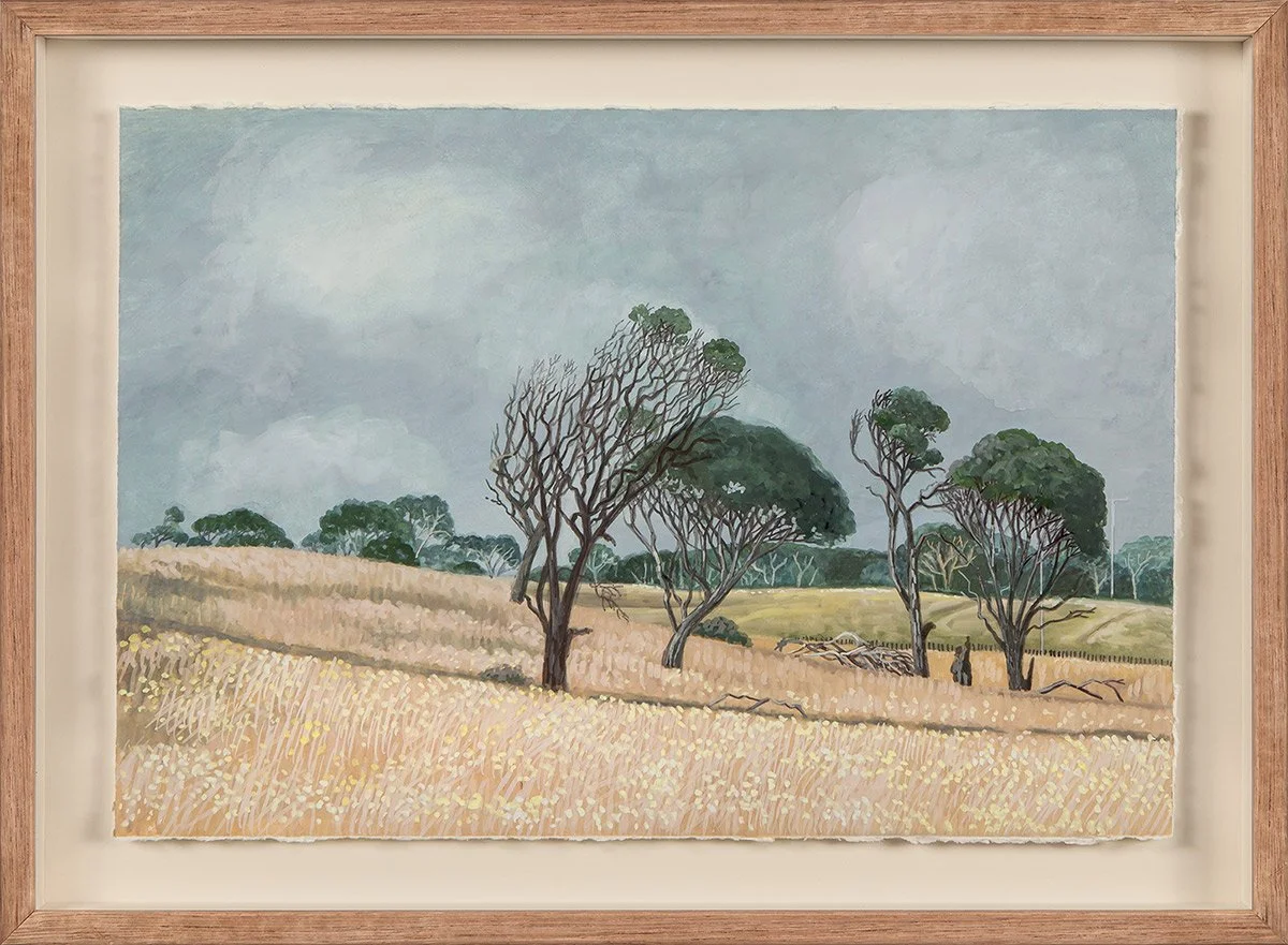 Way of the Wind I, 2020 | gouache on watercolour paper | 27.5 x 40 cm, 35 x 48 cm (framed)