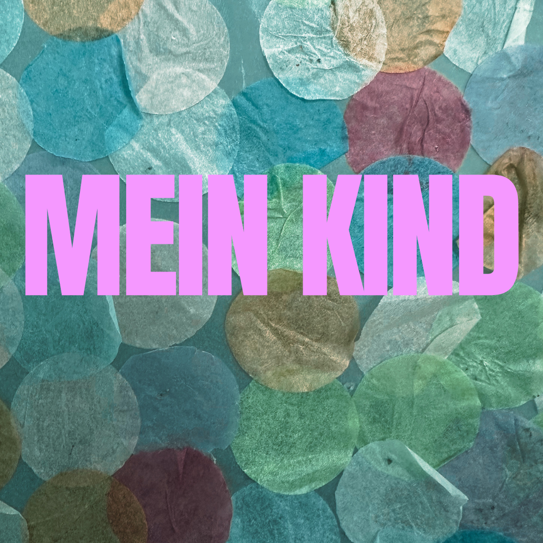 Handgemachter Hintergrund aus geklebten Punkten – Symbol für Kreativität und die Welt von Nadines Kind