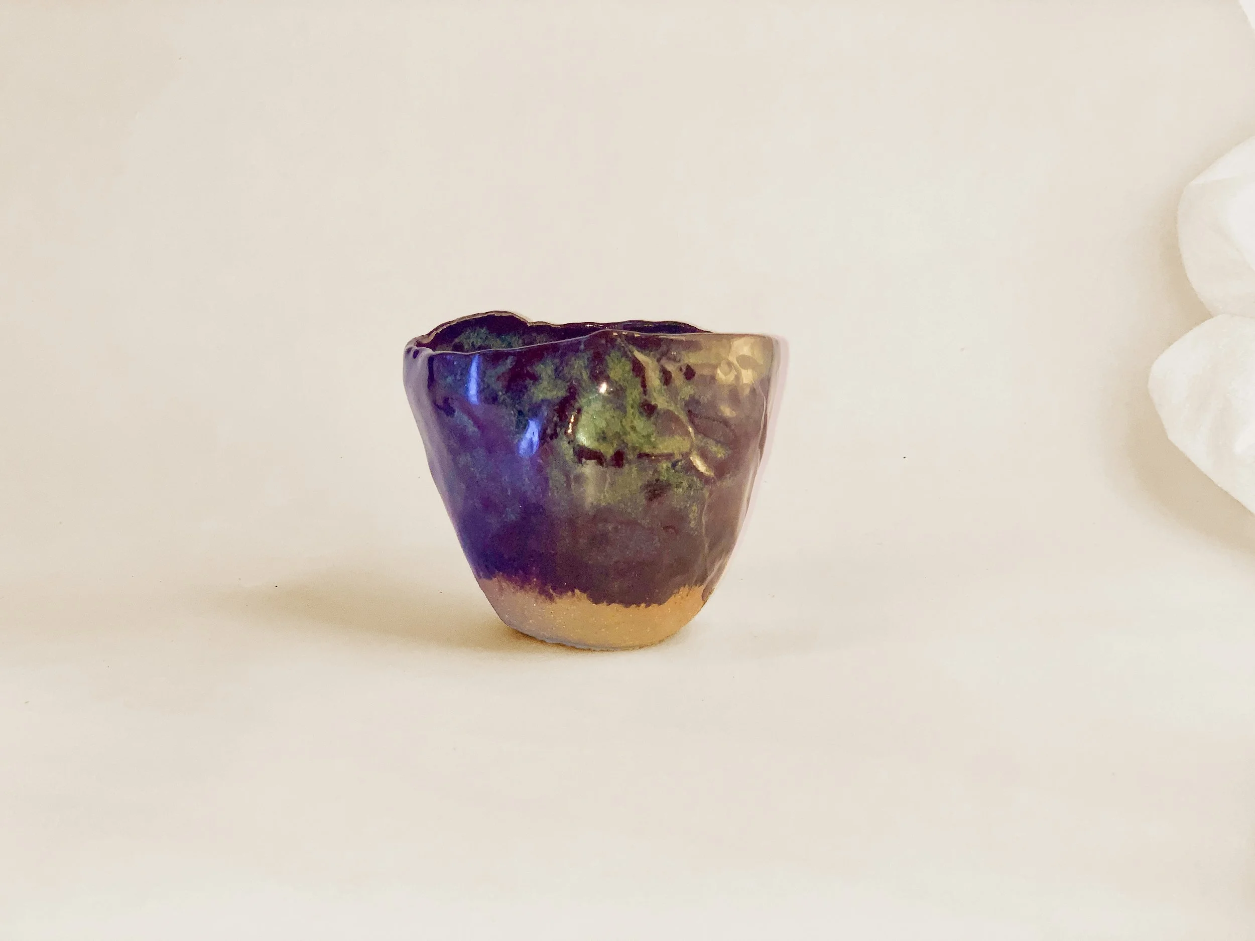 One of a Kind Handcrafted Artisan Ceramic Tea Cup