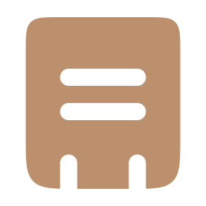 Simplified illustration of a wallet with two horizontal lines representing cards inside.