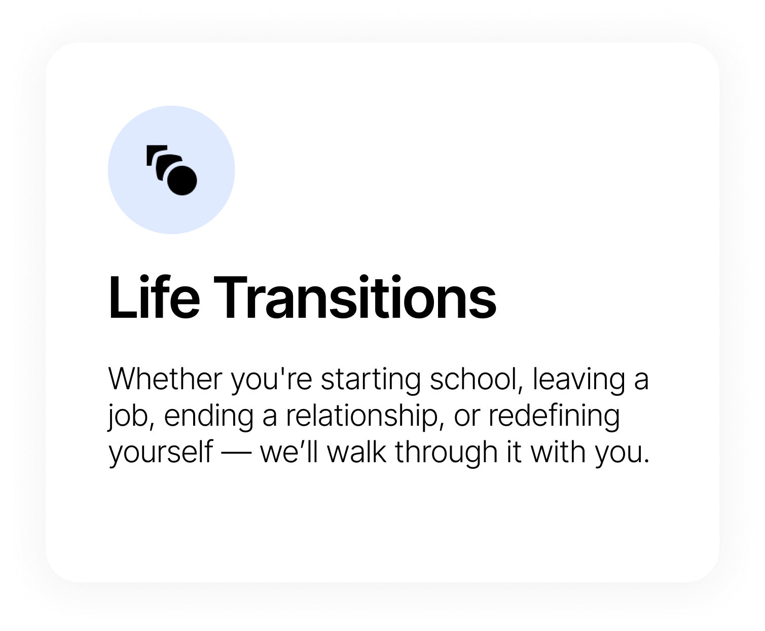 Life Transitions