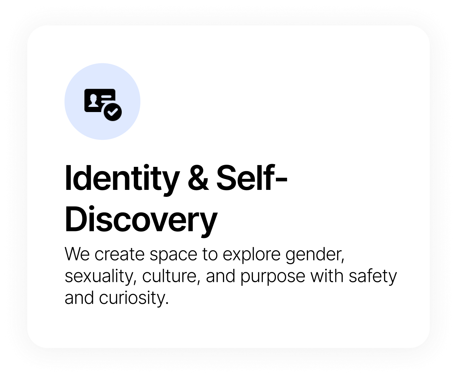 Identity and self discovery