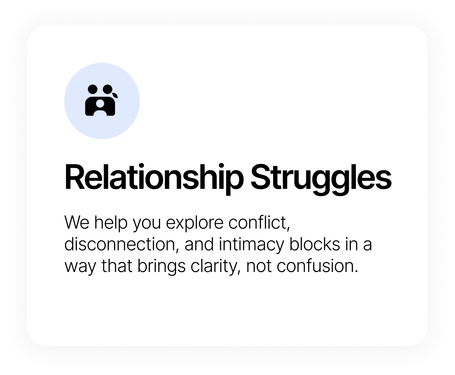 Relationship struggles